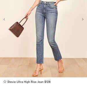 Reformation Stevie Ultra High Rise Jeans size 25